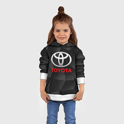 Толстовка-худи детская TOYOTA, цвет: 3D-белый — фото 2