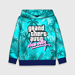 Толстовка-худи детская GTA VICE CITY, цвет: 3D-синий