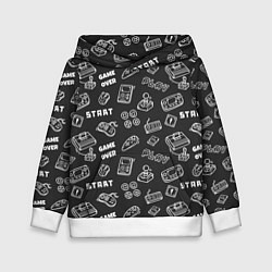 Толстовка-худи детская Video game, цвет: 3D-белый