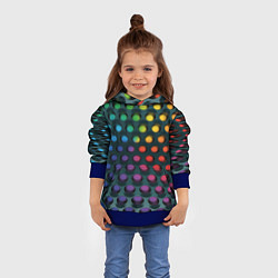 Толстовка-худи детская 3Д спектр, цвет: 3D-синий — фото 2
