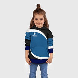 Толстовка-худи детская Russia, цвет: 3D-синий — фото 2