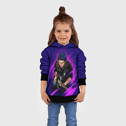 Толстовка-худи детская TASH SULTANA, цвет: 3D-черный — фото 2