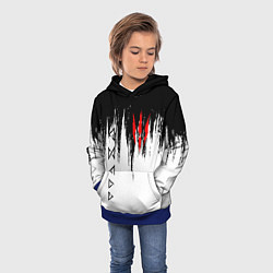 Толстовка-худи детская The Witcher, цвет: 3D-синий — фото 2