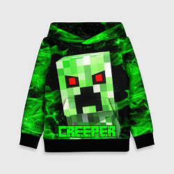 Толстовка-худи детская MINECRAFT CREEPER, цвет: 3D-черный