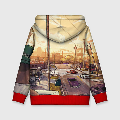 Детская толстовка GTA San Andreas / 3D-Красный – фото 2