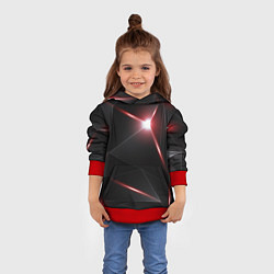 Толстовка-худи детская 3D свечение, цвет: 3D-красный — фото 2