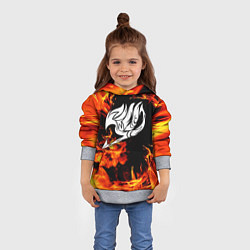Толстовка-худи детская FAIRY TAIL ХВОСТ ФЕИ, цвет: 3D-меланж — фото 2