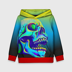 Детская толстовка Neon skull