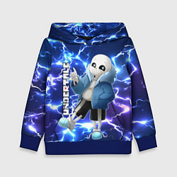 Толстовка-худи детская UNDERTALE АНДЕРТЕЙЛ, цвет: 3D-синий