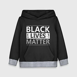 Детская толстовка Black lives matter Z