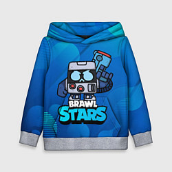 Детская толстовка Virus 8 bit brawl stars Blue