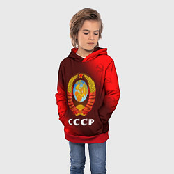Толстовка-худи детская СССР USSR, цвет: 3D-красный — фото 2