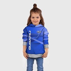 Толстовка-худи детская SUBARU, цвет: 3D-меланж — фото 2