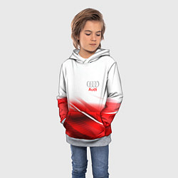 Толстовка-худи детская AUDI, цвет: 3D-меланж — фото 2