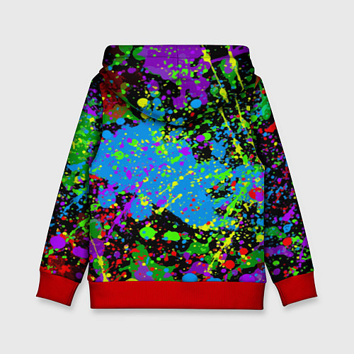 Детская толстовка Milano - abstraction - Italy / 3D-Красный – фото 2