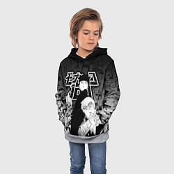 Толстовка-худи детская МОБ ПСИХО 100, цвет: 3D-меланж — фото 2
