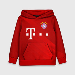 Толстовка-худи детская FC Bayern Munchen, цвет: 3D-красный