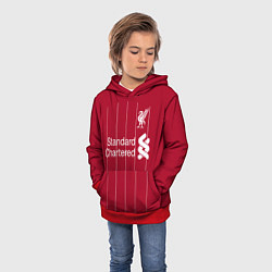 Толстовка-худи детская Liverpool FC, цвет: 3D-красный — фото 2