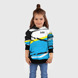 Толстовка-худи детская Judo, цвет: 3D-черный — фото 2
