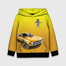 Толстовка-худи детская Ford mustang - motorsport, цвет: 3D-черный