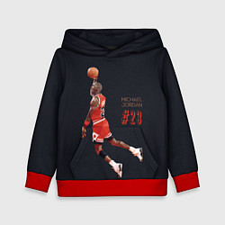 Толстовка-худи детская MICHAEL JORDAN, цвет: 3D-красный