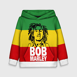 Толстовка-худи детская Bob Marley, цвет: 3D-белый