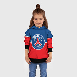 Толстовка-худи детская FC PSG, цвет: 3D-черный — фото 2