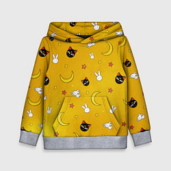 Толстовка-худи детская СЕЙЛОР МУН, цвет: 3D-меланж