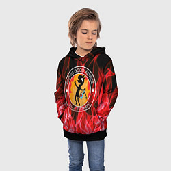 Толстовка-худи детская FIRE, цвет: 3D-черный — фото 2