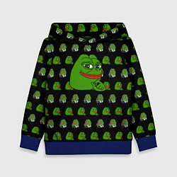 Толстовка-худи детская Frog Pepe, цвет: 3D-синий