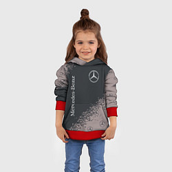 Толстовка-худи детская MERCEDES МЕРСЕДЕС, цвет: 3D-красный — фото 2