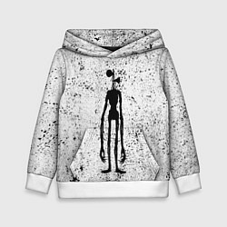 Толстовка-худи детская Сиреноголовый, цвет: 3D-белый