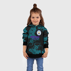Толстовка-худи детская Manchester City МанСити, цвет: 3D-черный — фото 2