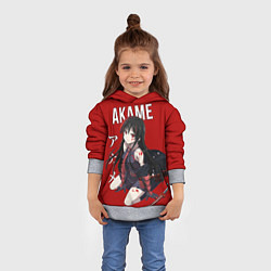 Толстовка-худи детская Убийца Акаме, цвет: 3D-меланж — фото 2