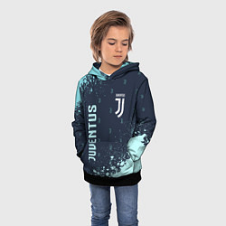 Толстовка-худи детская JUVENTUS ЮВЕНТУС, цвет: 3D-черный — фото 2