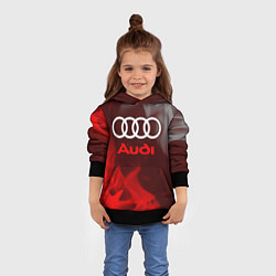 Толстовка-худи детская AUDI АУДИ, цвет: 3D-черный — фото 2