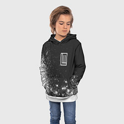 Толстовка-худи детская LINDEMANN ЛИНДЕМАНН, цвет: 3D-белый — фото 2