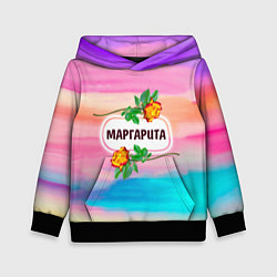 Толстовка-худи детская Маргарита, цвет: 3D-черный