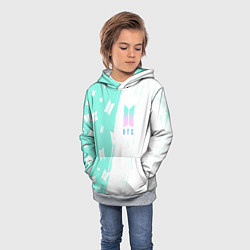 Толстовка-худи детская BTS БТС, цвет: 3D-меланж — фото 2