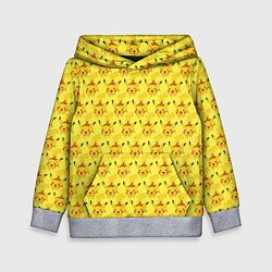 Толстовка-худи детская Pikachu БОМБИНГ, цвет: 3D-меланж