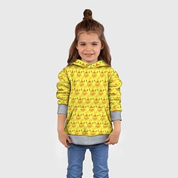 Толстовка-худи детская Pikachu БОМБИНГ, цвет: 3D-меланж — фото 2