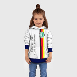 Толстовка-худи детская СБОРНАЯ ГЕРМАНИЯ, цвет: 3D-синий — фото 2
