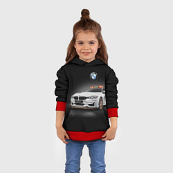 Толстовка-худи детская Safety car, цвет: 3D-красный — фото 2
