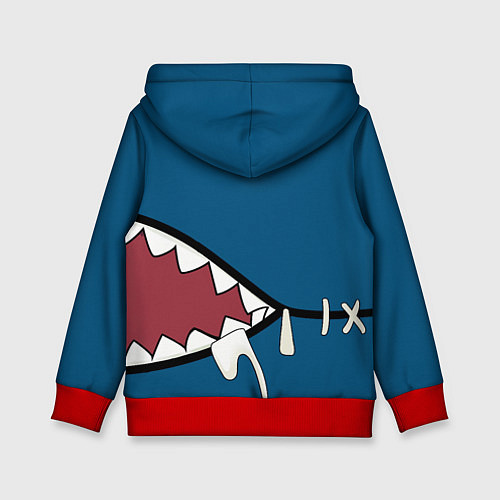 Детская толстовка Акула gawr gura / 3D-Красный – фото 2