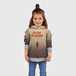 Толстовка-худи детская Бегущий по лезвию, цвет: 3D-меланж — фото 2