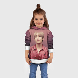 Толстовка-худи детская BTS, цвет: 3D-белый — фото 2