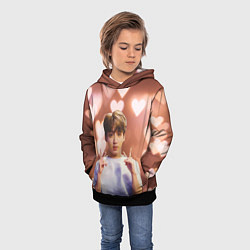 Толстовка-худи детская JUNGKOOK BTS, цвет: 3D-черный — фото 2