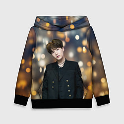 Толстовка-худи детская MIN YOONGI, цвет: 3D-черный