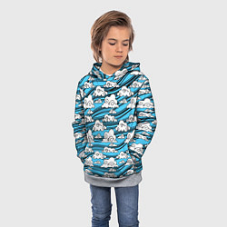 Толстовка-худи детская КИМОНО ТАНДЖИРО, цвет: 3D-меланж — фото 2