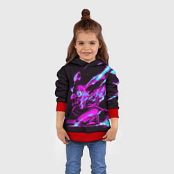Толстовка-худи детская НЕОНОВЫЙ ТАНДЖИРО, цвет: 3D-красный — фото 2